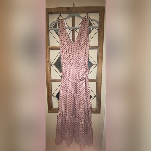 Chain Print Belted Midi Dress SIZE 4 - Picture 7 of 11